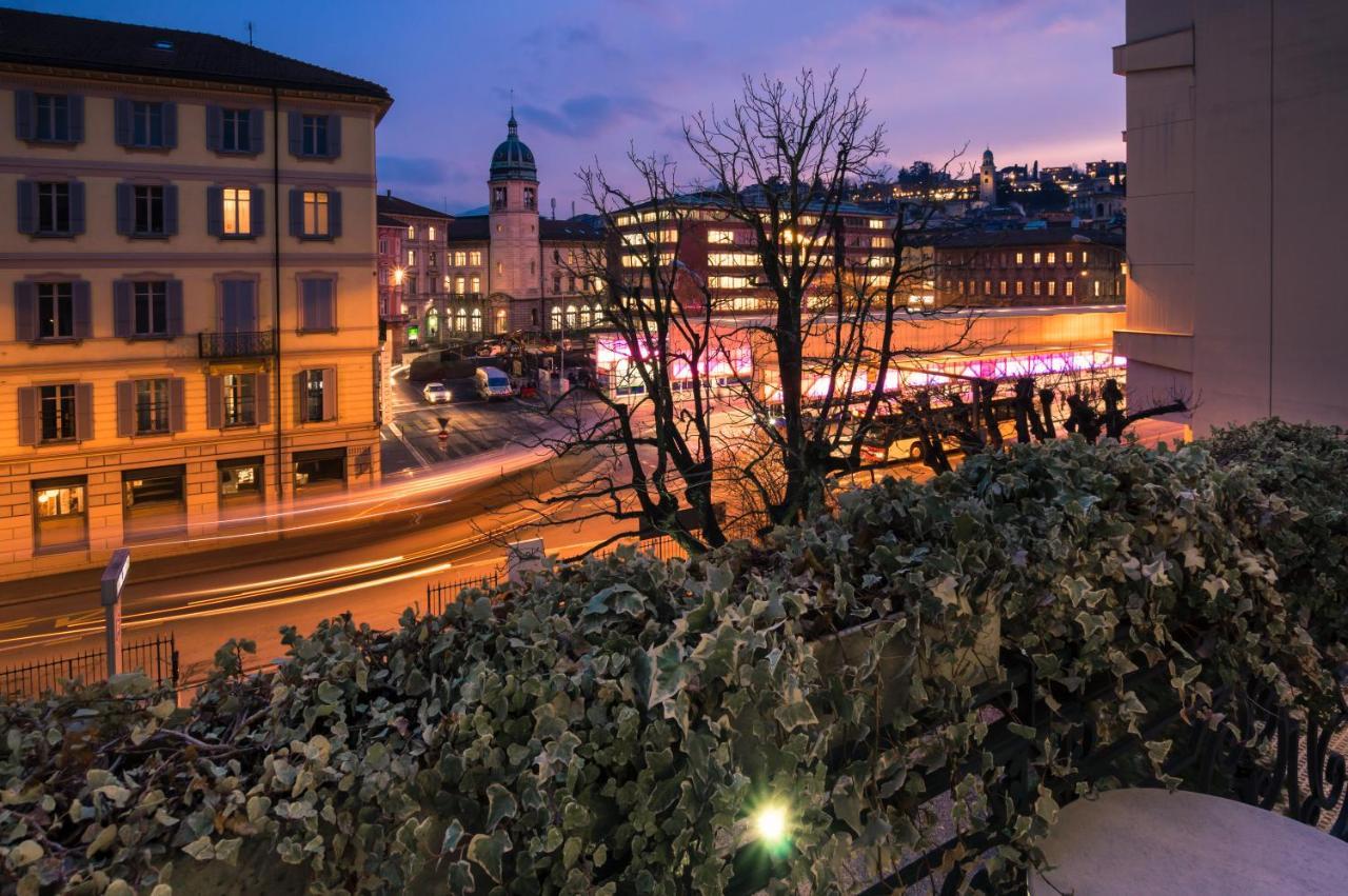 Hotel Zurigo Downtown Lugano Exterior foto